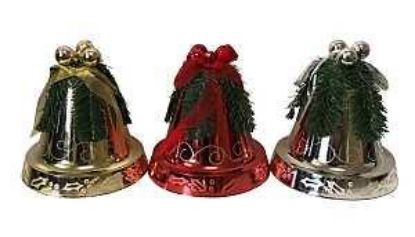 Picture of ™Santa's Forest™ Shatterproof Decorative Bell 200 Mm L Assorted