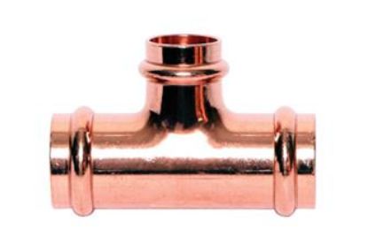 Picture of Copper-Fitting Press-Join Tee P X P X P 1-1/2" X 1-1/2" X 1/2"