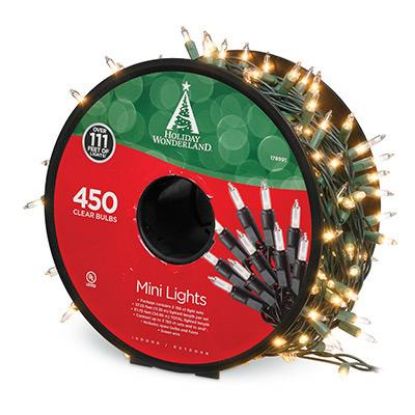 Picture of Christmas Mini Light Set, Clear, 450-ct. Reel