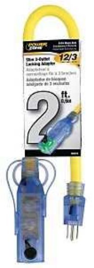 Picture of Extension-cord Splitter 3-outlet Cube-tap 15-amp 125-volt 12/3 2'