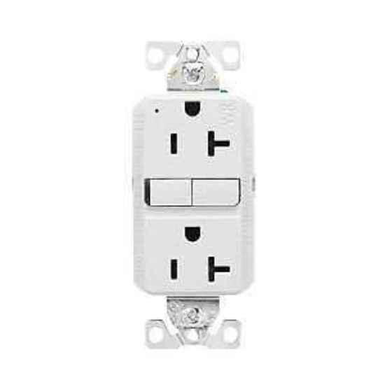 Picture of Dupex-receptacle Self-test 20-amp 125-volt Tamper-resistant Weather-resistant White