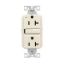 Picture of Duplex-outlet Self-testing 20-amp 2-pole 3-wire Light-almond