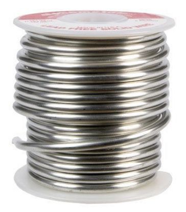 Picture of Solder 95/5 Tin-antimony Lead-free 1/8" Solid-wire