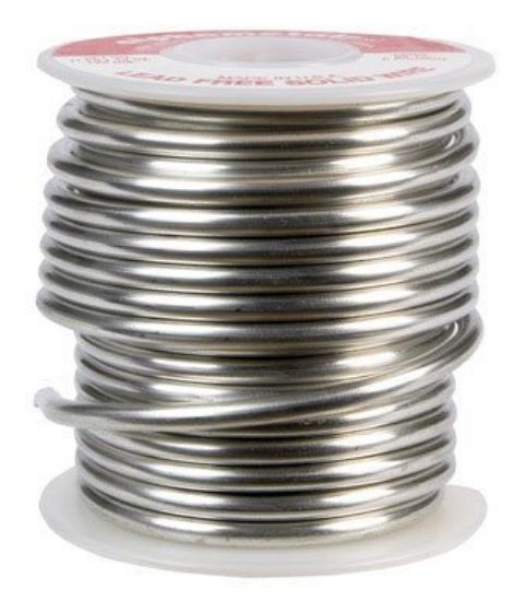 Picture of Solder 95/5 Tin-antimony Lead-free 1/8" Solid-wire