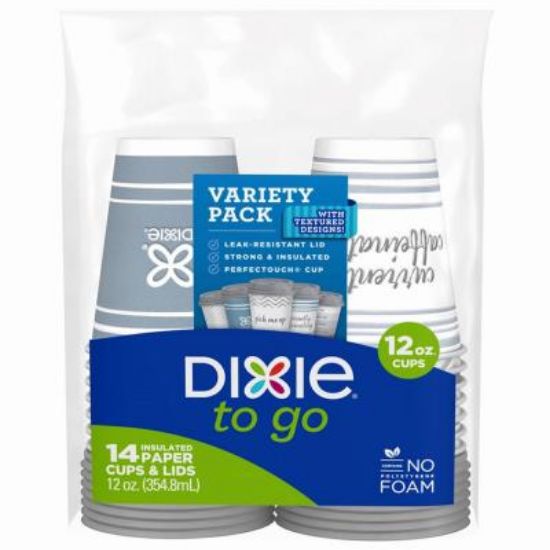 Picture of Cups Hot With Lids 12-oz