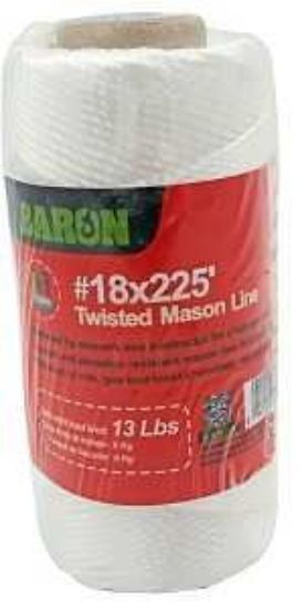 Picture of Twisted Mason Line, #18 Dia,225 Ft, Nylon, White