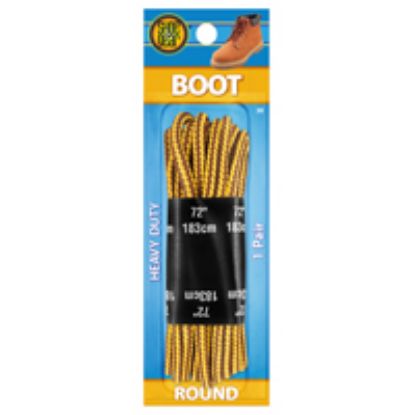 Picture of Shoe Gear Round Boot Shoe-laces Nylon Brown/yellow