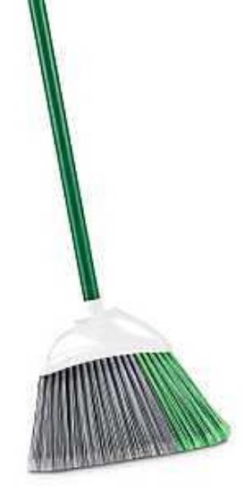 Picture of Angle-broom Pet-bristles 11" Metal-handle 53"