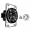 Picture of Outlet Flush-mount 50a 125/250v 3-pole 4-wire Grounding
