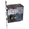 Picture of Electrical-Box 4-11/16" Square / Flexible-Metal-Conduit Bracket 2-1/8" Deep Welded with Conduit KO's...