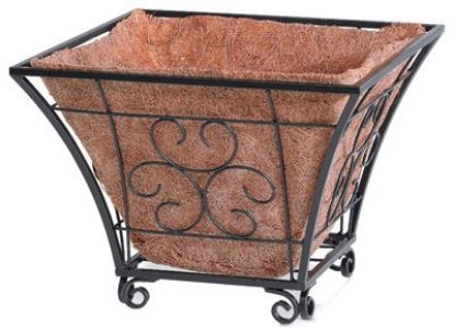 Picture of 14" D x 14" W x 10.5H " Romantic Style Floor Basket