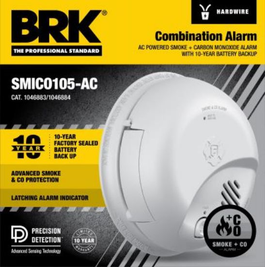 Picture of Smoke Co Alarm Ionization Hard-wire 10-year Battery-backup