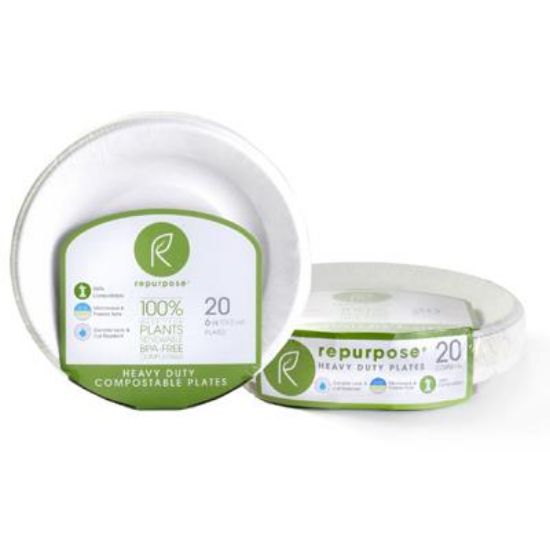 Picture of Plates Compostable Biodegradeable 6"