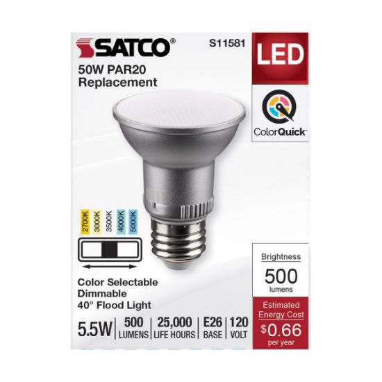 Picture of Light-bulb Par20 Color-selectable 2700/300/3500/4000/5000