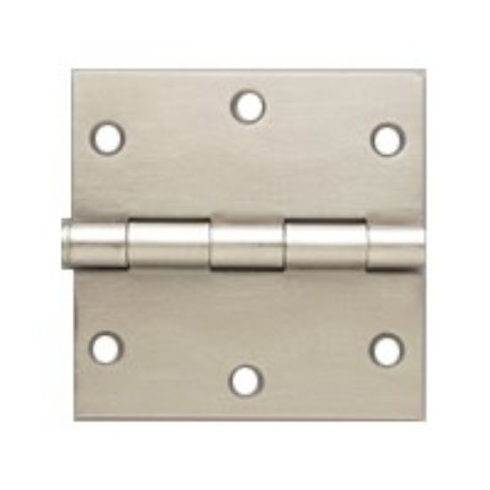 Picture of Door-hinge Steel Loose-pin Square Satin-nickel 3-1/2"