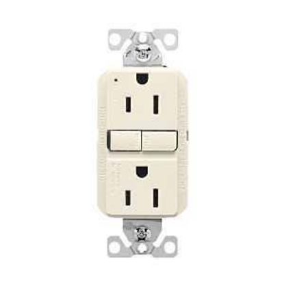 Picture of Duplex-receptacle Self-test 125-volts 15-amps Light-almond