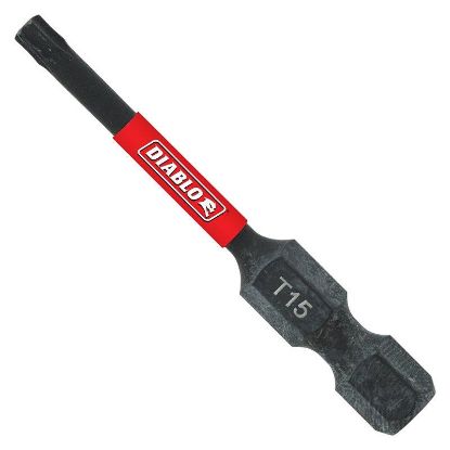 Picture of Insert-bit 1/4"-hex-shank 2" Torx-drive-t15
