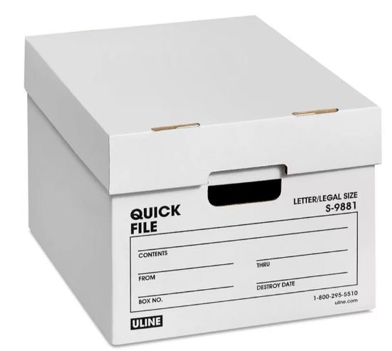 Picture of Quick File Storage Boxes With Lid 15" X 12" X 10"