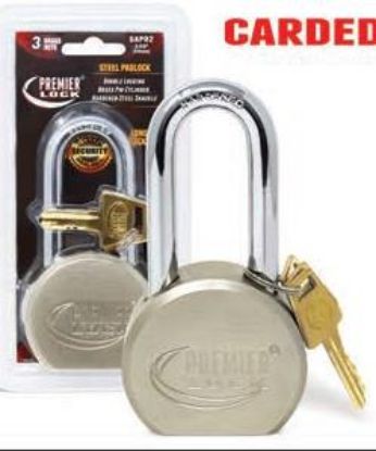 Picture of Padlock High-security Steel 2-5/8" Long-shackle Keyed-different