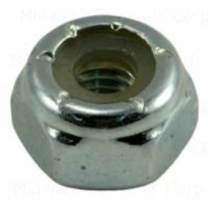 Picture of Lock Nuts Zinc-Plated Nylon-Insert #10-32