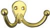 Picture of Double Coat/Hat Hooks Bright Brass