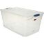 Picture of Storage-Container Clever Store Household-Storage 95 qt Capacity Plastic Clear Blue