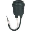 Picture of Pigtail Socket Rubber Black With-leads