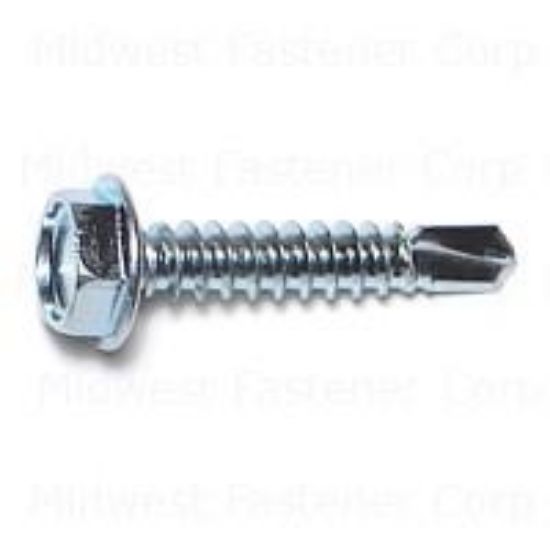 Picture of Sheetmetal-Screw Zinc-Plated Hex #10-Size 1"-Length