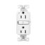 Picture of Duplex-outlet Self-testing 15-amp 2-pole 3-wire White