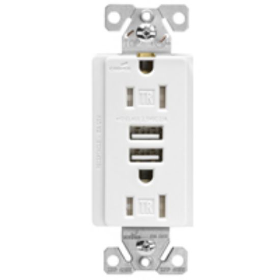 Picture of Duplex Receptacle Combination Usb 125-volts 15-amp 2-pole 5 Vdc Usb