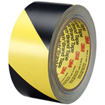 Picture of High-performance Safety Stripe Tape 36 Yd L 2 In W Vinyl Adhesive Black/yellow