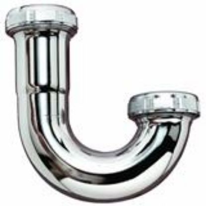 Picture of Tubular-brass J-bend Slip-joint Loose-nut Chrome-plate 1-1/4"