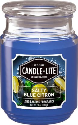 Picture of Jar-Candle Aromatherapy Candle Salty Blue Citron Scented, 18 Oz