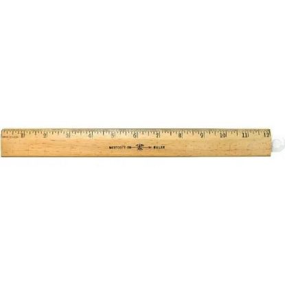 Picture of Westcott 12" Wood School Ruler