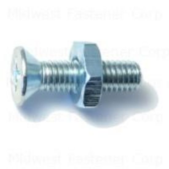 Picture of Machine-screw Flathead With-nuts Zinc-plated #10-32 X 3/4"