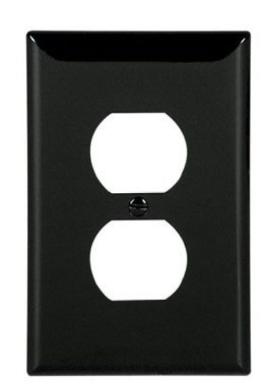 Picture of Receptacle-plate Black