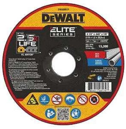 Picture of Cut-off Wheel Aluminum-oxide Sheet-metal 7/8"-arbor0.045"-thick 4-1/2"