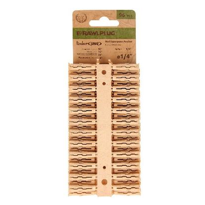 Picture of Rawlplug Rawl Uno Series Multi-purpose Anchor, 1-1/4 In L, Polypropylene/timber