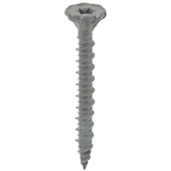 Picture of Cement-board Screw 1-1/4" Thread Serrated T-25 Star-drive Gimlet Point