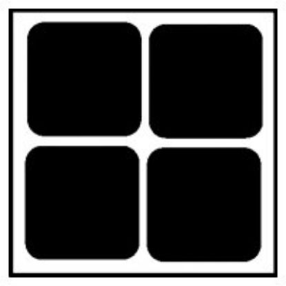 Picture of 3/4" Brown Square Felt Furniture-Pad