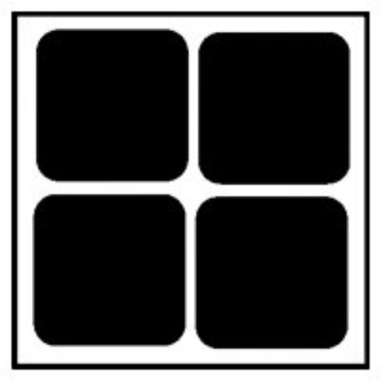 Picture of 3/4" Brown Square Felt Furniture-Pad