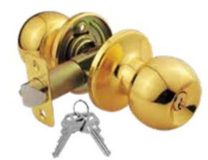 Picture of Lock-Set Entry Ball Brass Us3