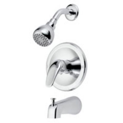 Picture of Bath-faucet Tub-&-shower 2 Gpm At 80 Psi 4 In Spout Reach Zinc Tub-spout 1 Chrome