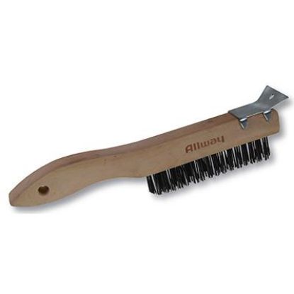 Picture of Scrub-brush Wire Scraper Wood-handle 4 X 15 Rows