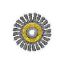 Picture of 4" Stringer Bead Wire-Wheel-Brush / Carbon-Steel 5/8"-11 Arbor .020