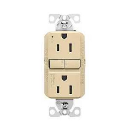 Picture of Duplex-outlet Self-testing 15-amp 2-pole 3-wire