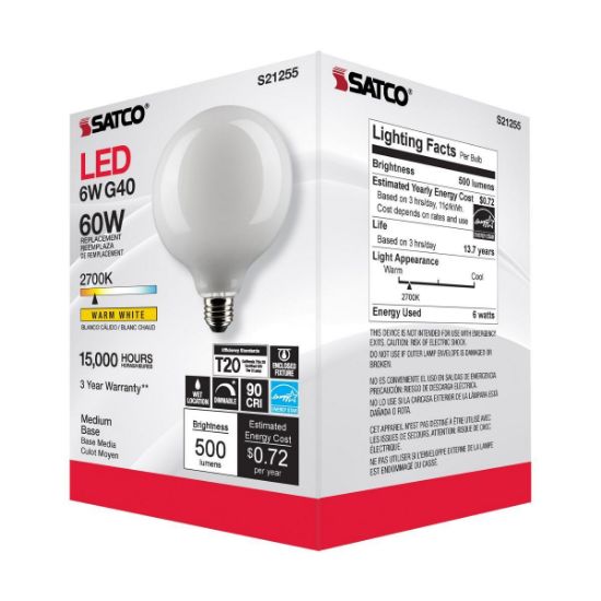 Picture of Light-bulb Globe-shape G-40
