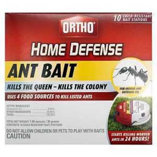Picture of Ortho Home Defense Ohd-mat10 Ant Bait Station, 4.32 In L, 2.2 In W, 3.82 In H, 1.06 Oz Bait, Metal, ...