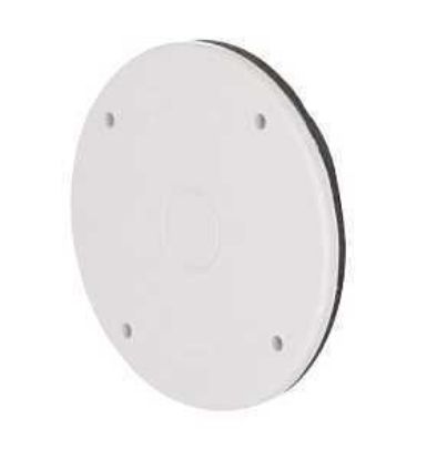 Picture of Weather-proof Electrical-box-cover Round Blank White 4"