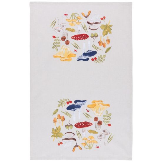 Picture of Dish-towel Field Mushrooms Printed Cotton